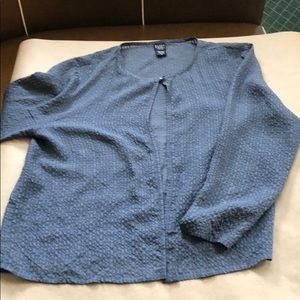 Silk blue cardigan